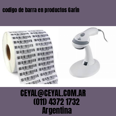 codigo de barra en productos Garín