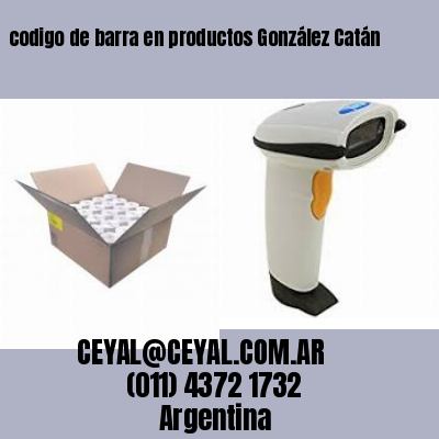 codigo de barra en productos González Catán