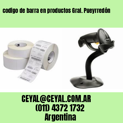 codigo de barra en productos Gral. Pueyrredón