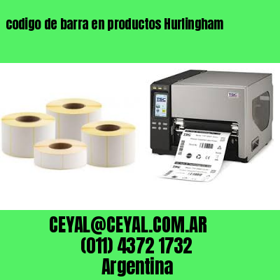 codigo de barra en productos Hurlingham