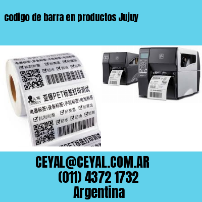 codigo de barra en productos Jujuy