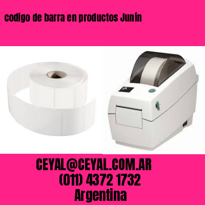 codigo de barra en productos Junín
