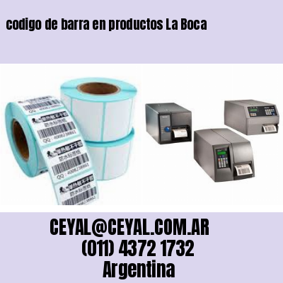 codigo de barra en productos La Boca