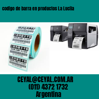 codigo de barra en productos La Lucila