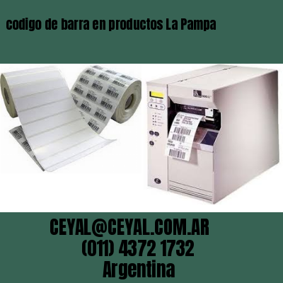 codigo de barra en productos La Pampa
