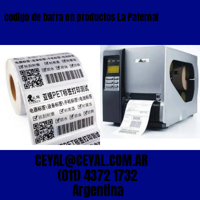 codigo de barra en productos La Paternal