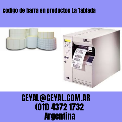 codigo de barra en productos La Tablada