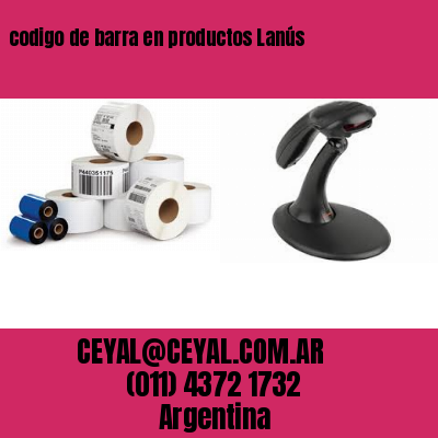 codigo de barra en productos Lanús