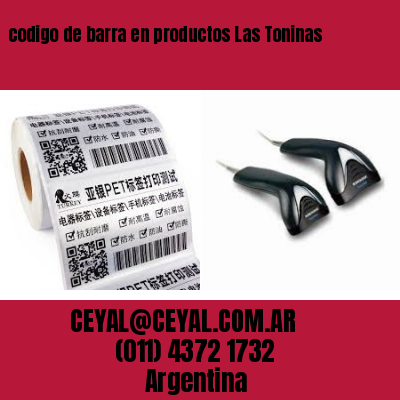 codigo de barra en productos Las Toninas