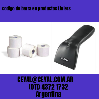 codigo de barra en productos Liniers