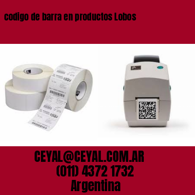 codigo de barra en productos Lobos