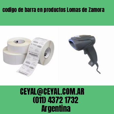 codigo de barra en productos Lomas de Zamora