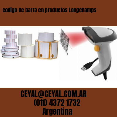codigo de barra en productos Longchamps