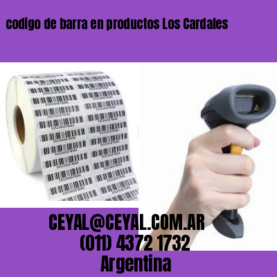 codigo de barra en productos Los Cardales