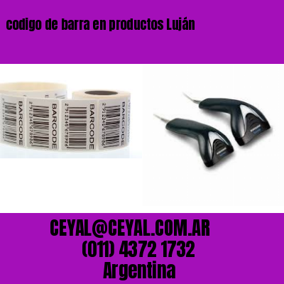 codigo de barra en productos Luján