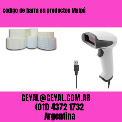 codigo de barra en productos Maipú