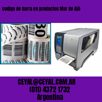 codigo de barra en productos Mar de Ajó