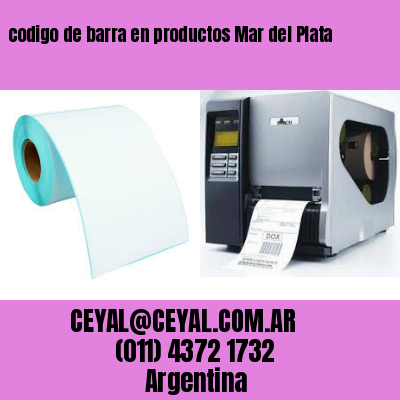 codigo de barra en productos Mar del Plata