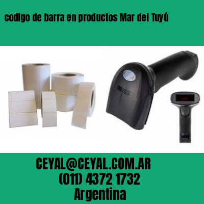 codigo de barra en productos Mar del Tuyú
