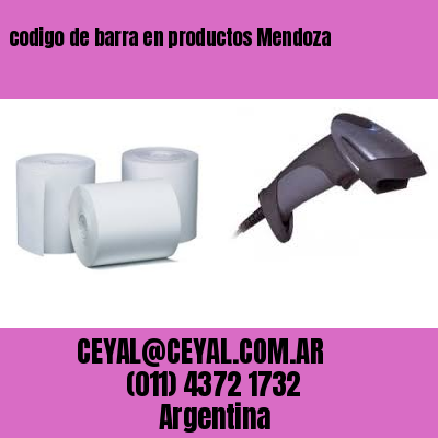 codigo de barra en productos Mendoza
