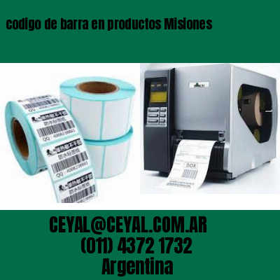 codigo de barra en productos Misiones