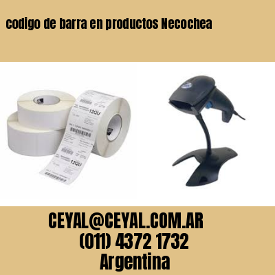 codigo de barra en productos Necochea