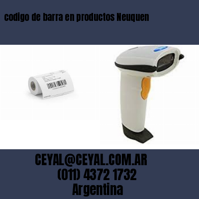 codigo de barra en productos Neuquen