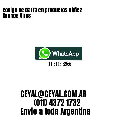 codigo de barra en productos Núñez  Buenos Aires