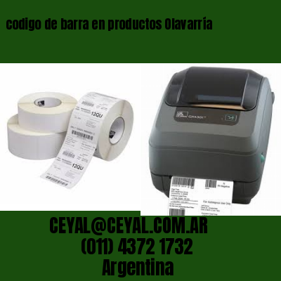 codigo de barra en productos Olavarría