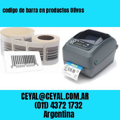 codigo de barra en productos Olivos