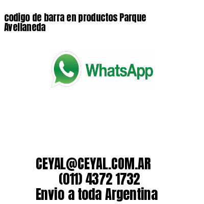 codigo de barra en productos Parque Avellaneda