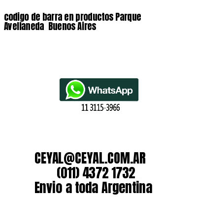 codigo de barra en productos Parque Avellaneda  Buenos Aires