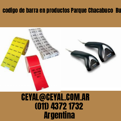 codigo de barra en productos Parque Chacabuco  Buenos Aires