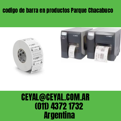 codigo de barra en productos Parque Chacabuco