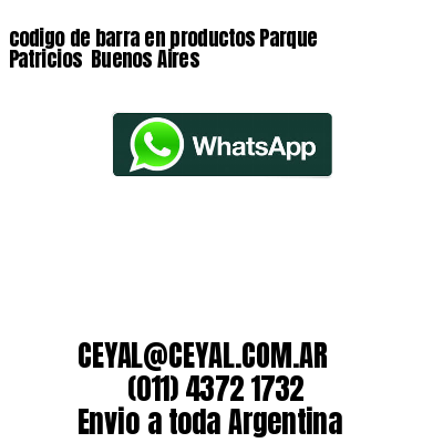 codigo de barra en productos Parque Patricios  Buenos Aires