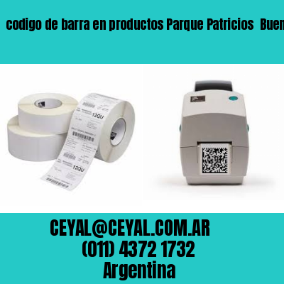 codigo de barra en productos Parque Patricios  Buenos Aires