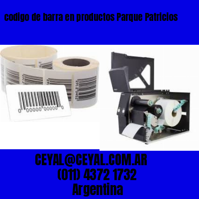 codigo de barra en productos Parque Patricios