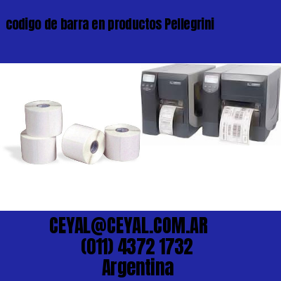 codigo de barra en productos Pellegrini