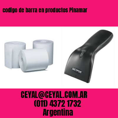 codigo de barra en productos Pinamar