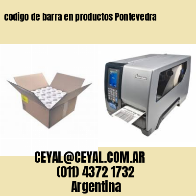 codigo de barra en productos Pontevedra