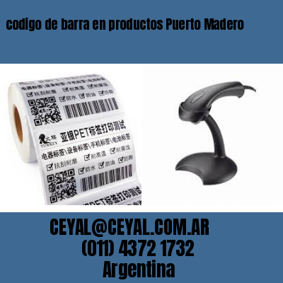 codigo de barra en productos Puerto Madero