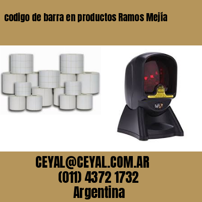 codigo de barra en productos Ramos Mejía