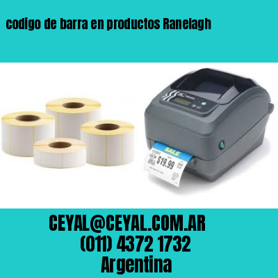 codigo de barra en productos Ranelagh