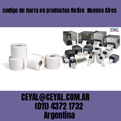 codigo de barra en productos Retiro  Buenos Aires