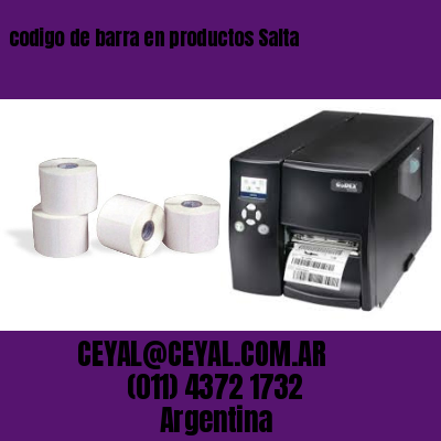 codigo de barra en productos Salta