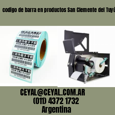 codigo de barra en productos San Clemente del Tuyú