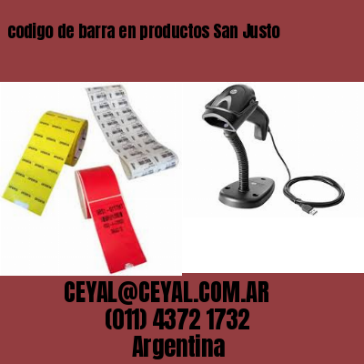 codigo de barra en productos San Justo
