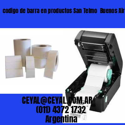 codigo de barra en productos San Telmo  Buenos Aires