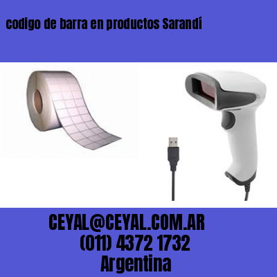 codigo de barra en productos Sarandí