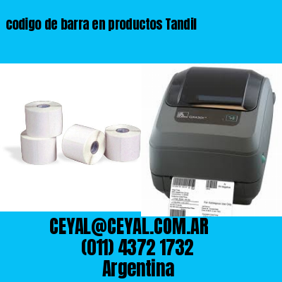 codigo de barra en productos Tandil